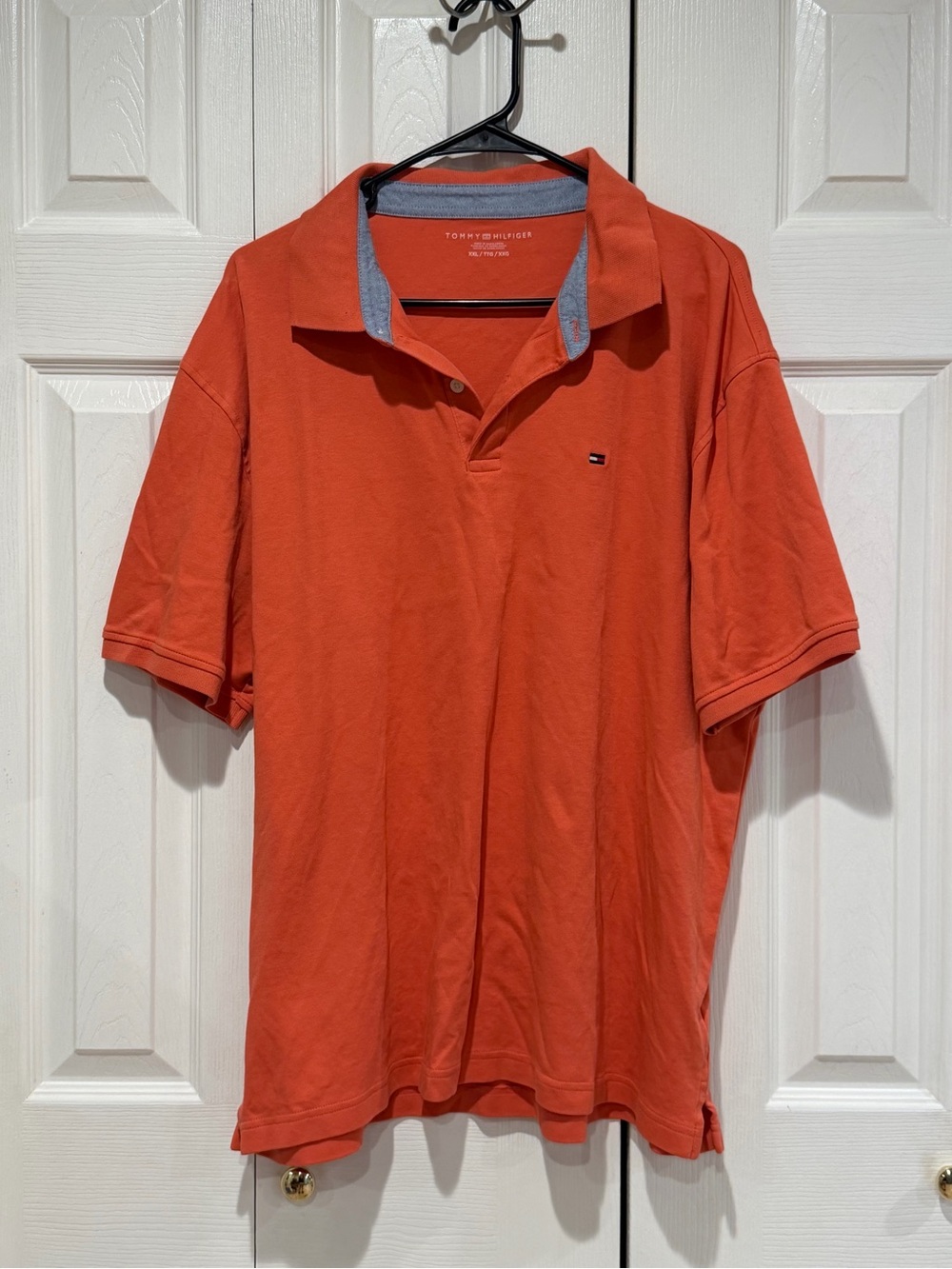 Tommy Hilfiger Men’s Orange Short-Sleeve Polo